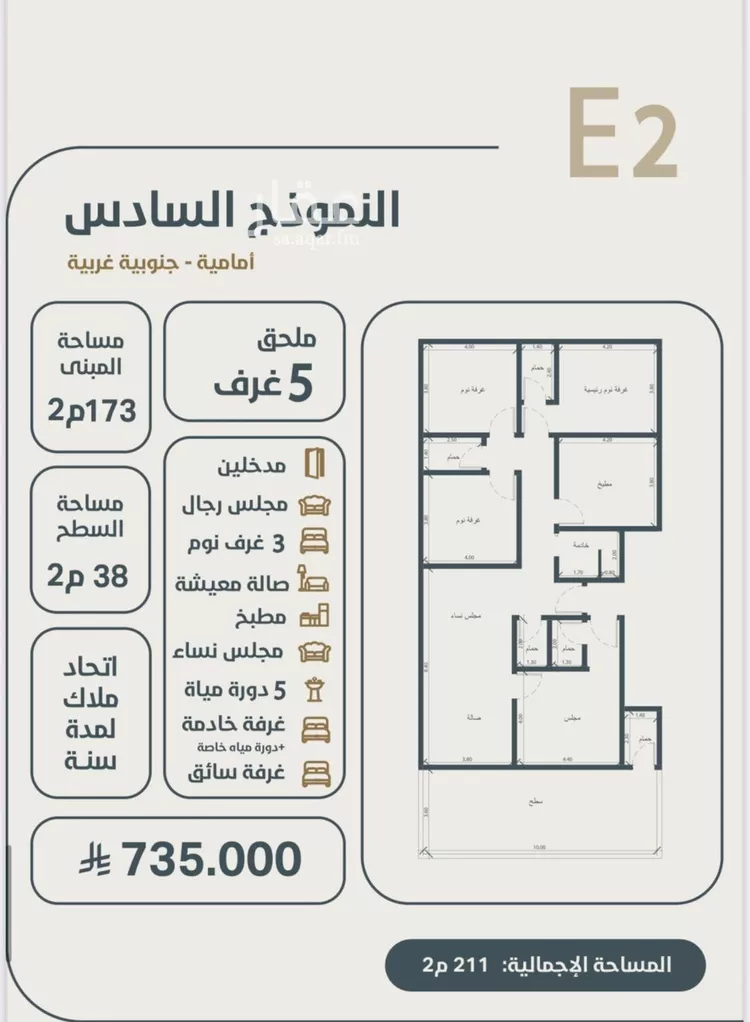 شقة للبيع في شارع ابو مصعب الاسدي, حي النعيم, مدينة جدة, منطقة مكة المكرمة صورة 5