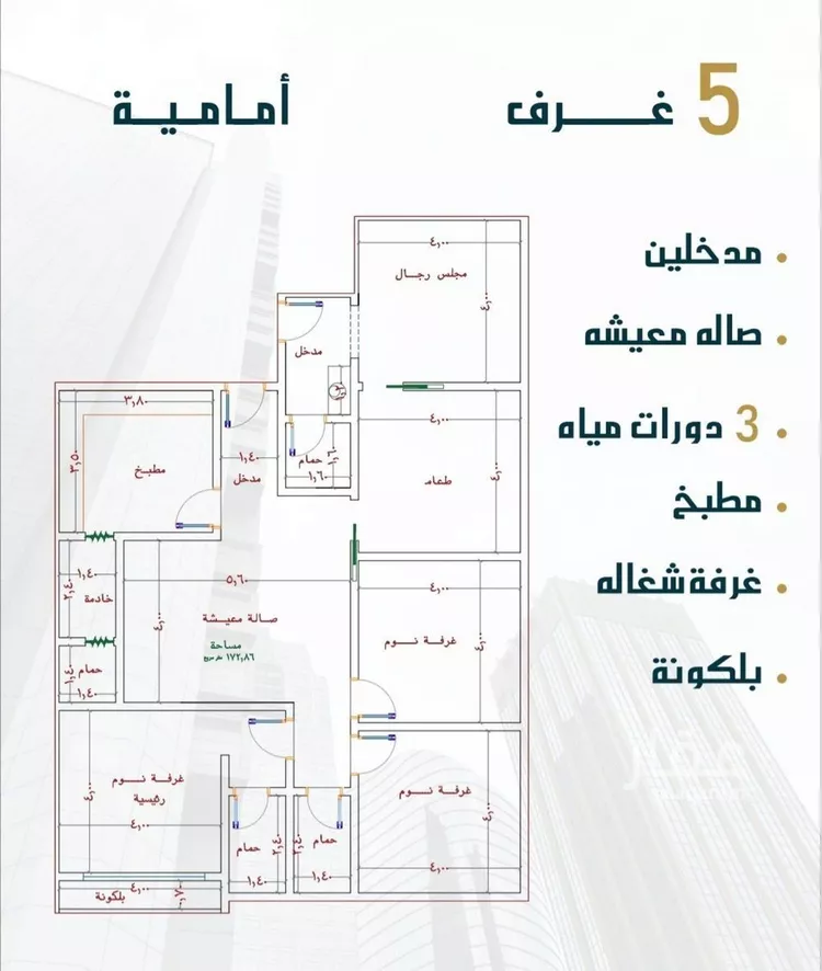 شقة للبيع في شارع الامير عبدالمجيد, حي الصواري, مدينة جدة, منطقة مكة المكرمة صورة 3