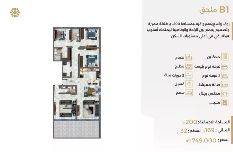 شقة للبيع في شارع ابو سفيان مدلوك, حي النعيم, مدينة جدة, منطقة مكة المكرمة صورة 3