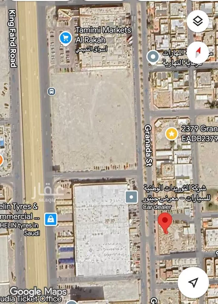 أرض للبيع في شارع غرناطة, حي الراكة الجنوبية, مدينة الخبر, المنطقة الشرقية