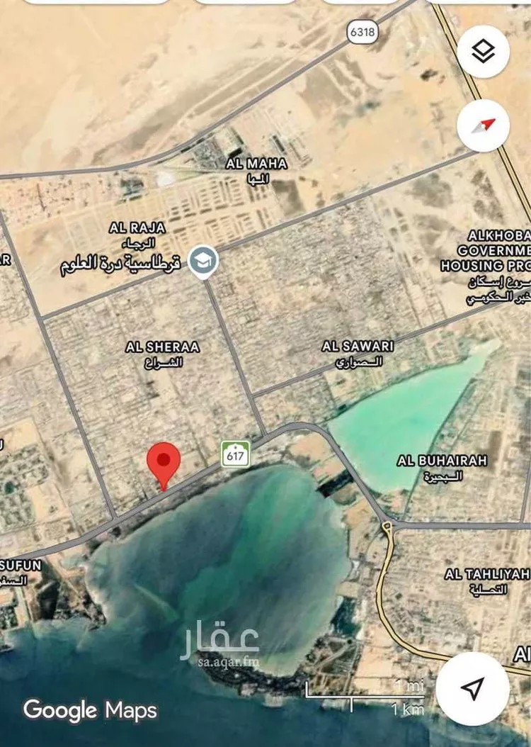 أرض للبيع في شارع الملك فهد ابن عبدالعزيز , حي الشراع, مدينة الخبر, المنطقة الشرقية 1 صورة