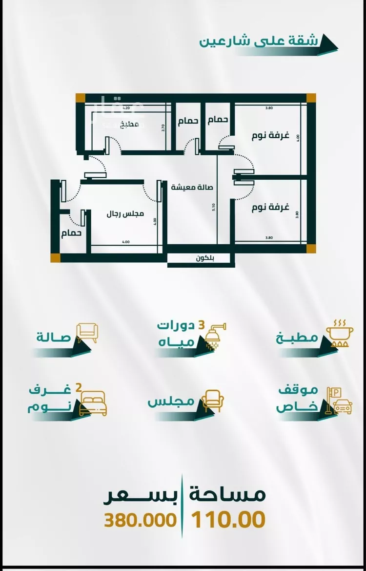 شقة للبيع في شارع ابو ذر الغفاري, حي الفيحاء, مدينة جدة, منطقة مكة المكرمة