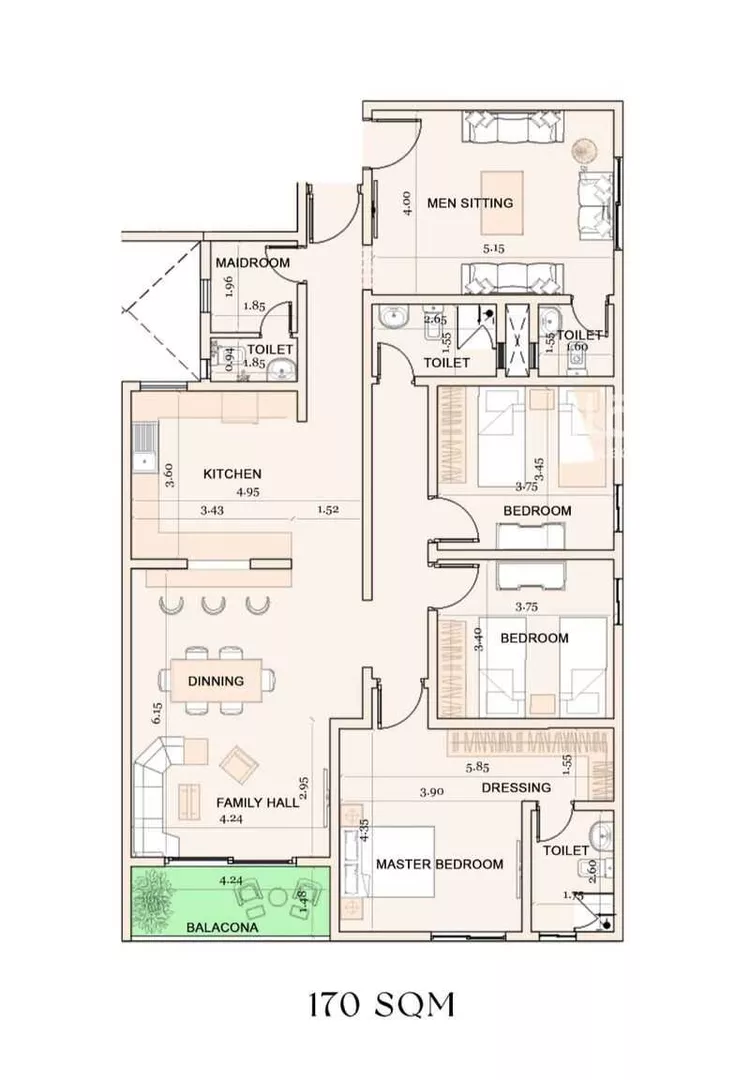 Apartment for Sale in Al Khobar Ar Rakah Al Janubiyah صورة 2