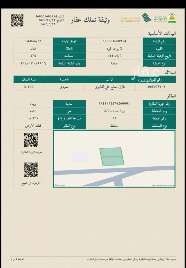 Land for Sale in Buraydah Ash Shiqah