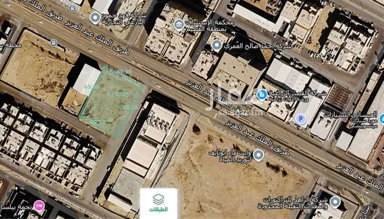 أرض للإيجار في شارع طريق الملك عبدالعزيز, حي النخيل, مدينة بريدة, منطقة القصيم صورة 3