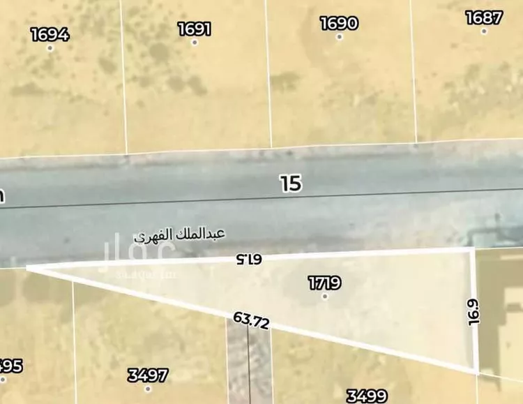 أرض للبيع في شارع عبدالملك الفهري, حي القيروان, مدينة الرياض, منطقة الرياض صورة 2