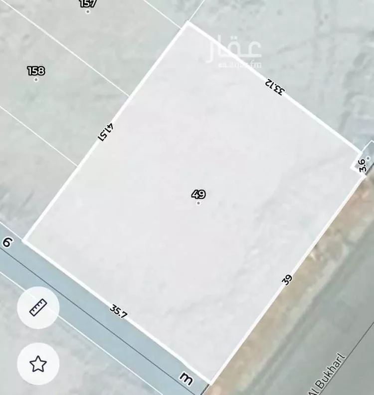 أرض للبيع في شارع الامام البخاري, حي بدر, مدينة الرياض, منطقة الرياض صورة 2