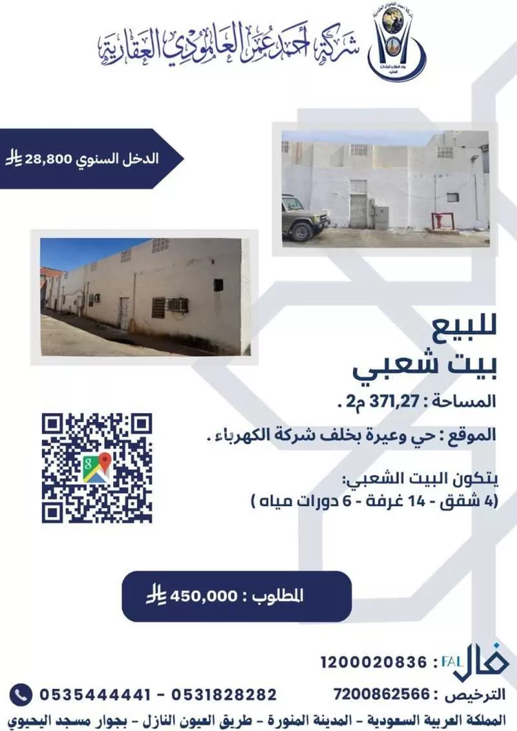 دور للبيع في شارع الجندي  مجاهد, حي وعيرة, مدينة المدينة المنورة, منطقة المدينة المنورة صورة 4