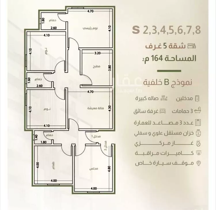 شقة للبيع في شارع طريق الملك فهد, حي النزهة, مدينة جدة, منطقة مكة المكرمة صورة 5