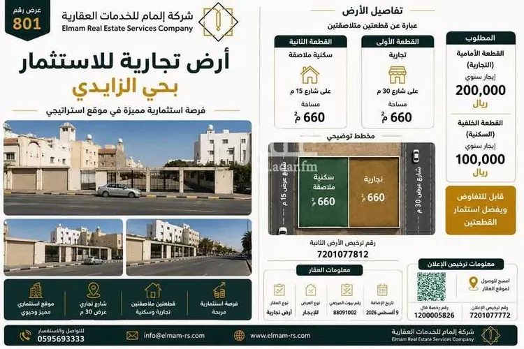 أرض للإيجار في شارع ثابت ابن ارقم ابن العجلان, حي أم الجود, مدينة مكة المكرمة, منطقة مكة المكرمة صورة 4