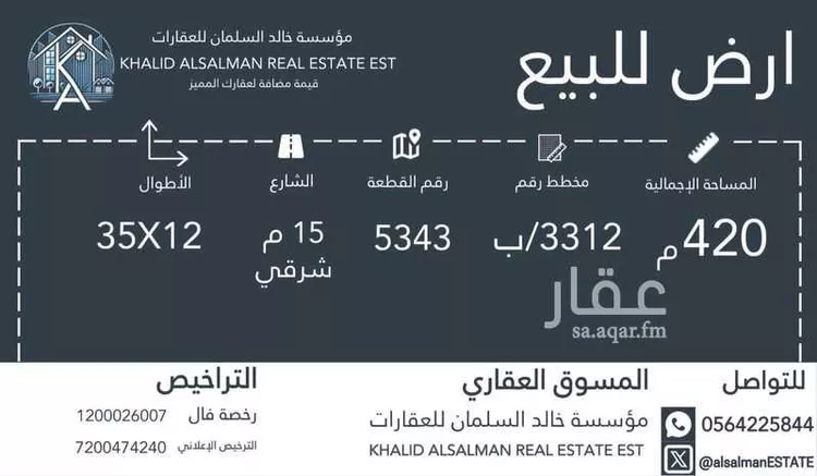 أرض للبيع في حي الخير, مدينة الرياض, منطقة الرياض صورة 2