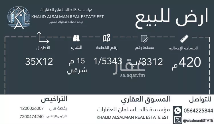 أرض للبيع في حي الخير, مدينة الرياض, منطقة الرياض صورة 2