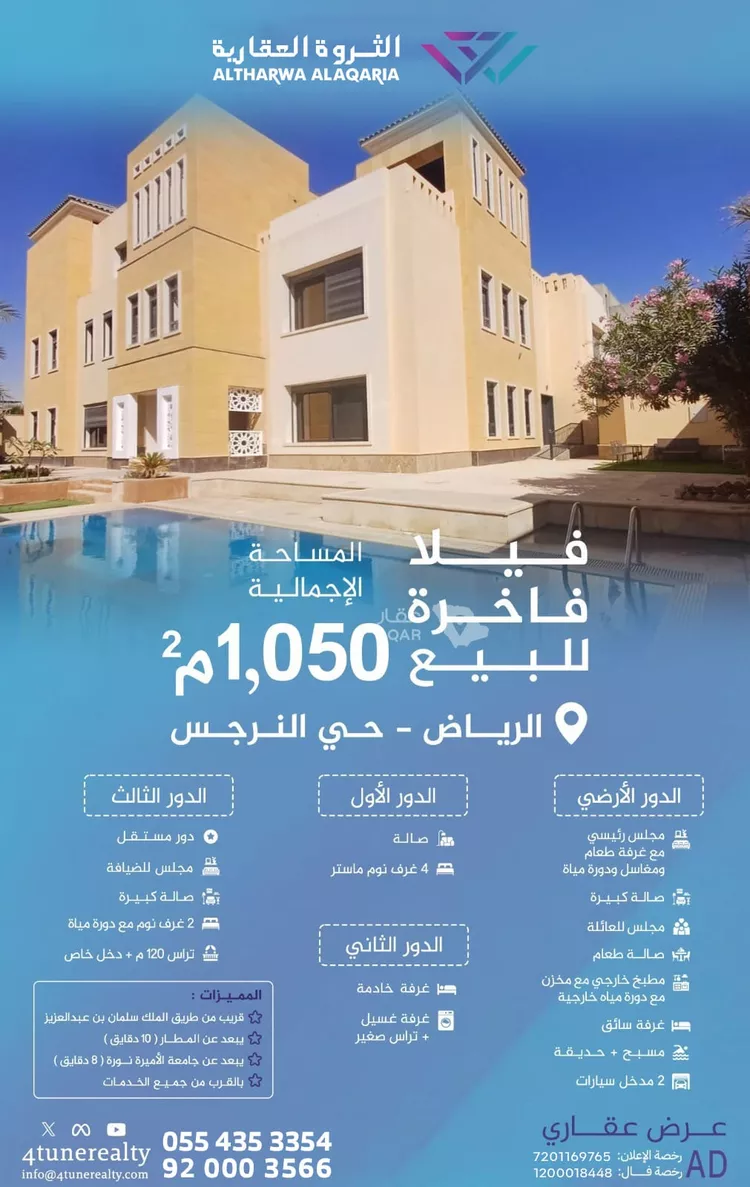 Villa for Sale in Riyadh An Narjis