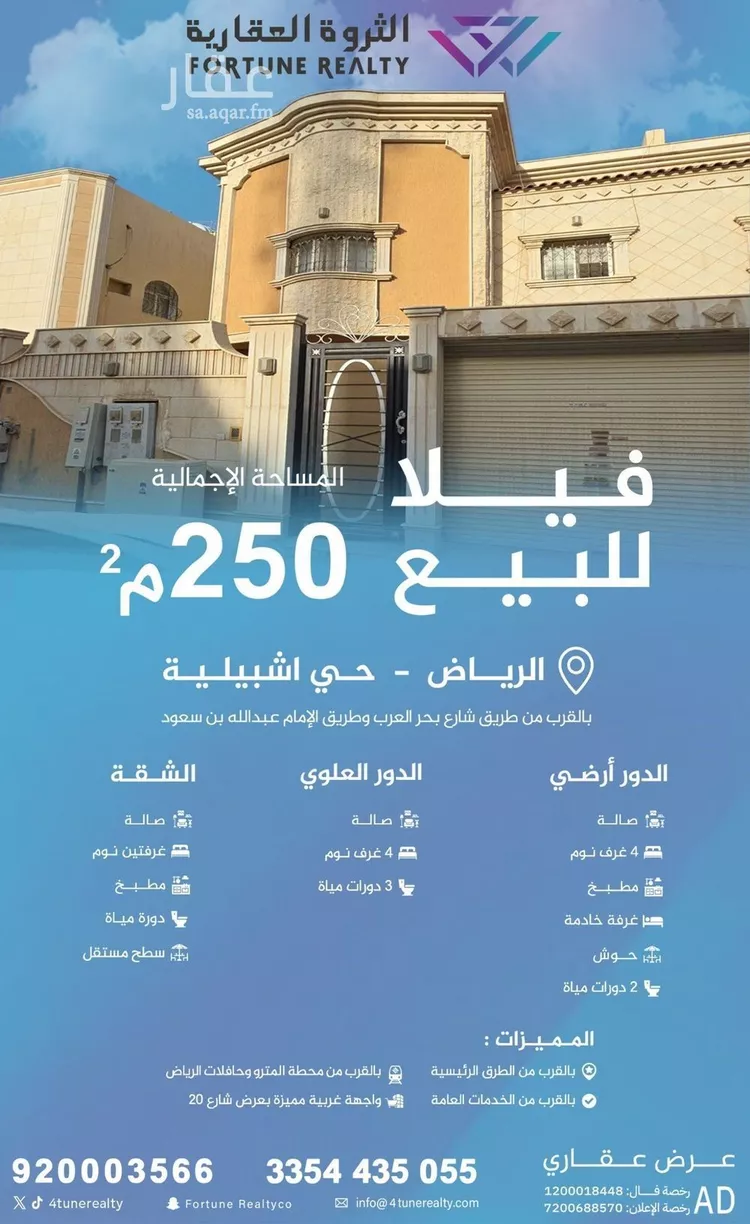 فيلا للبيع في شارع عثمان الشمري, حي إشبيلية, مدينة الرياض, منطقة الرياض