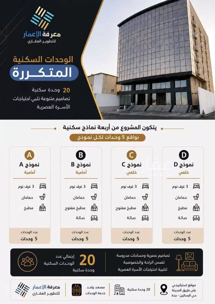 عمارة للإيجار في شارع اسماعيل بن كثير, حي البساتين, مدينة جدة, منطقة مكة المكرمة