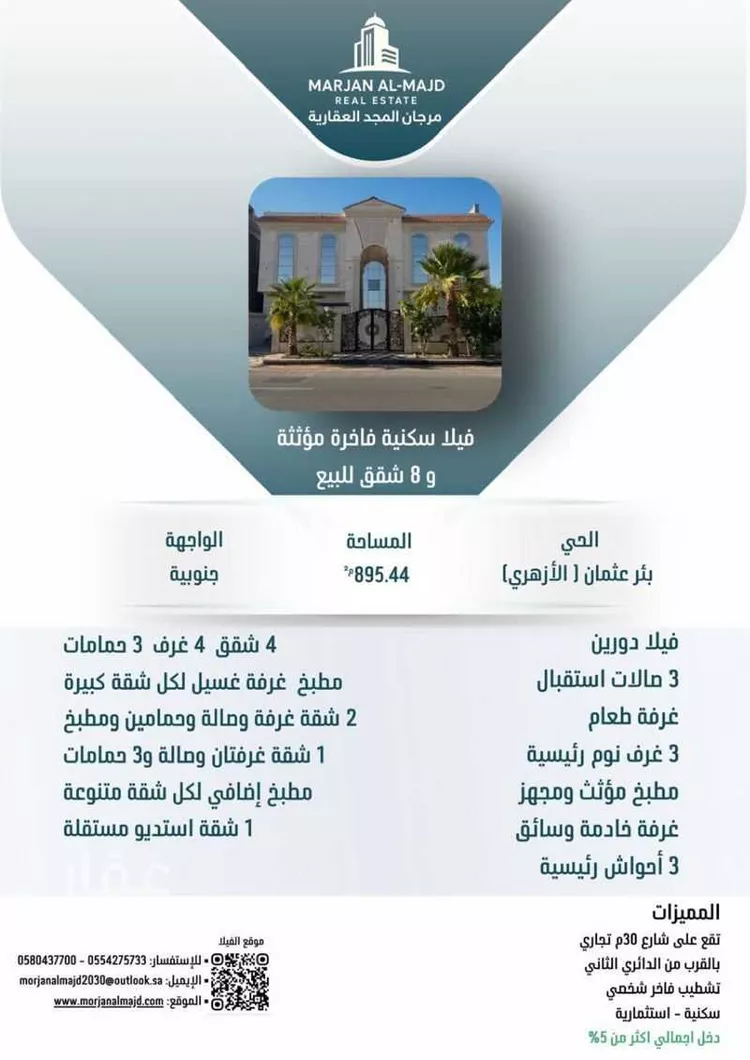 عمارة للبيع في شارع تميم بن بشر, حي العيون, مدينة المدينة المنورة, منطقة المدينة المنورة صورة 2