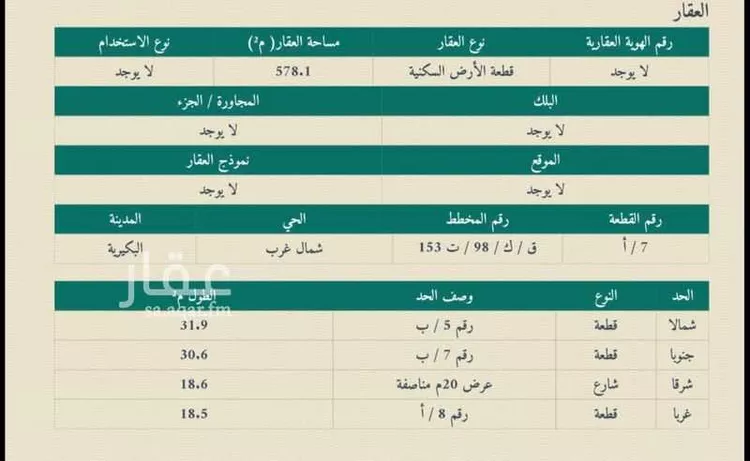 Land for Sale in Al Bukayriyah Al Mohamadiah Subdivision