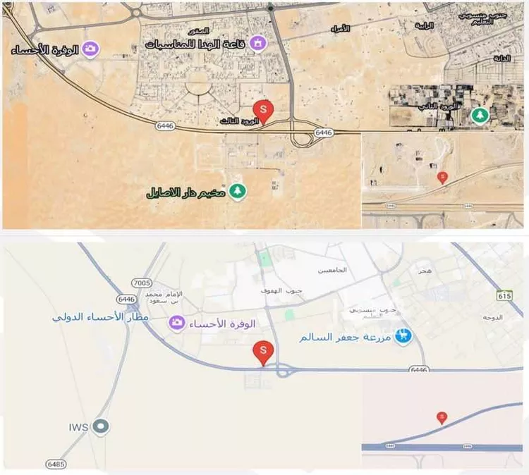 أرض للبيع في شارع القرا, حي الورود الثالث, مدينة الاحساء, المنطقة الشرقية صورة 2