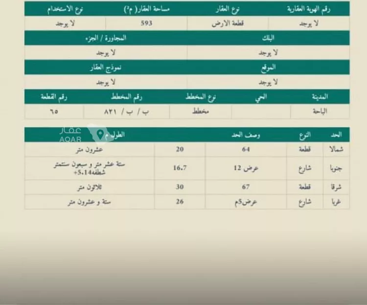 أرض للبيع في شارع ج1 8, حي الرحاب, مدينة الباحة, منطقة الباحة 3