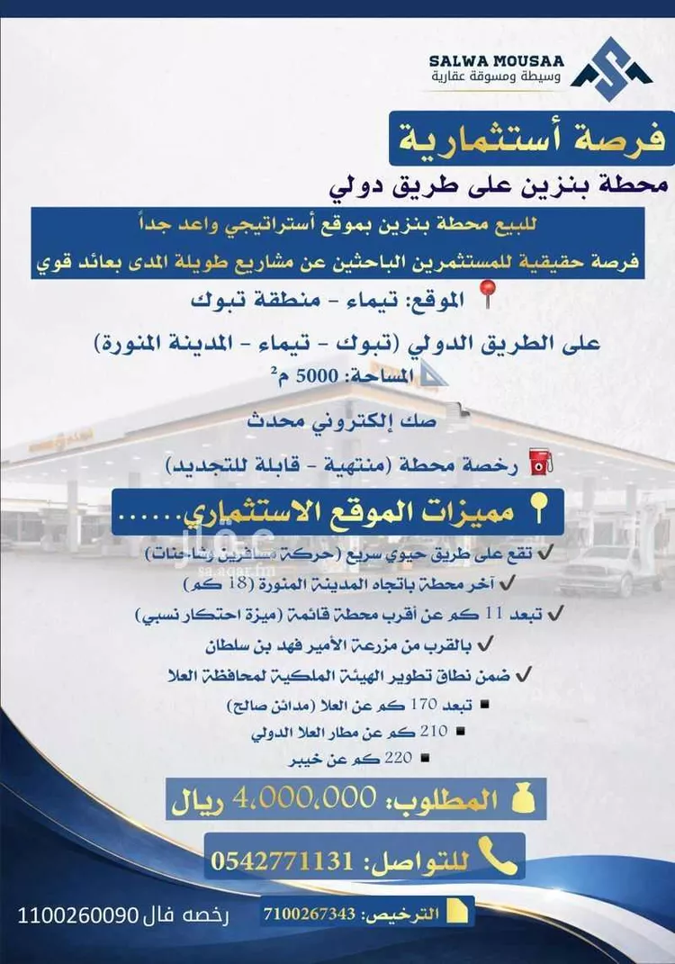 محل للبيع في شارع ٠٠٠٠٠٠٠, حي مزارع محجه, مدينة مزارع محجه, منطقة تبوك