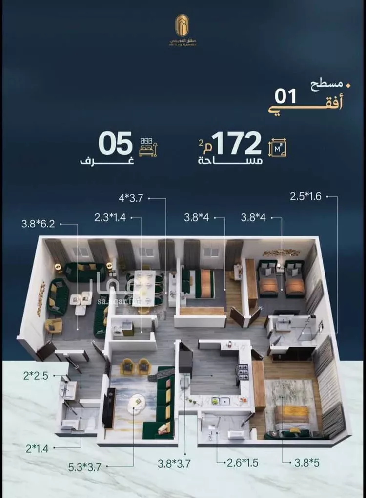 شقة للبيع في شارع الكوثر, حي مشرفة, مدينة جدة, منطقة مكة المكرمة صورة 2