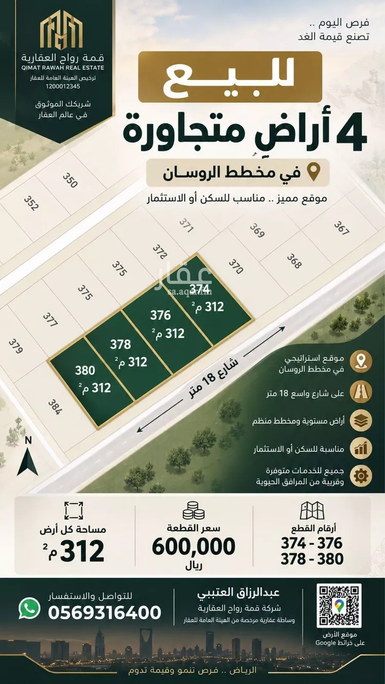 أرض للبيع في حي الجنادرية, مدينة الرياض, منطقة الرياض صورة 2