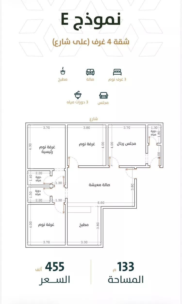شقة للبيع في شارع يحيى المعلمي, حي الربوة, مدينة جدة, منطقة مكة المكرمة 1 صورة