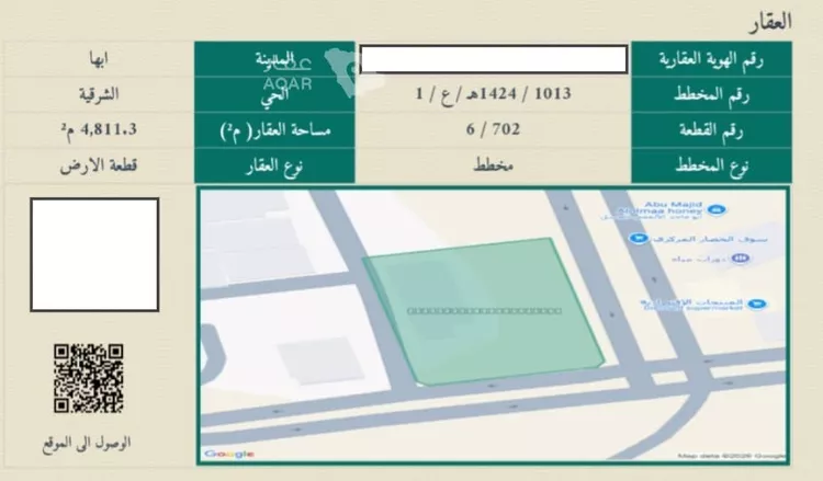 أرض للبيع في شارع 19 الشرقية, حي الشرقية, مدينة أبها, منطقة عسير 2