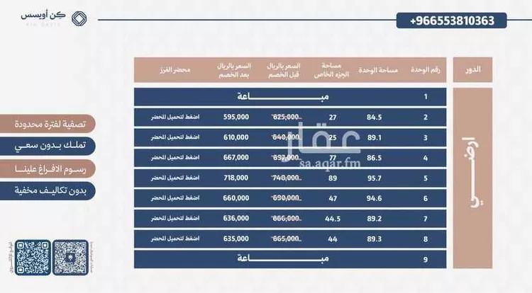 شقة للبيع في شارع وادي الملصة, حي الفيحاء, مدينة الرياض, منطقة الرياض صورة 3