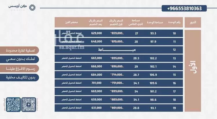 شقة للبيع في شارع الخزيم, حي الفيحاء, مدينة الرياض, منطقة الرياض صورة 4