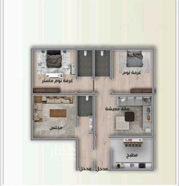 شقة للبيع في شارع العكرش, حي النزهة, مدينة جدة, منطقة مكة المكرمة صورة 4