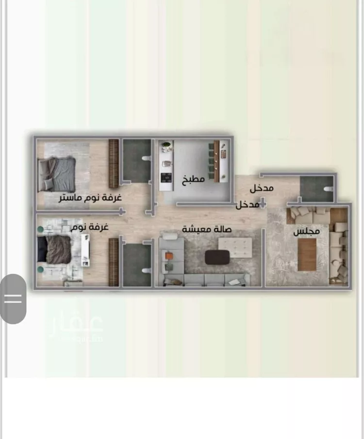 شقة للبيع في شارع العكرش, حي النزهة, مدينة جدة, منطقة مكة المكرمة صورة 2