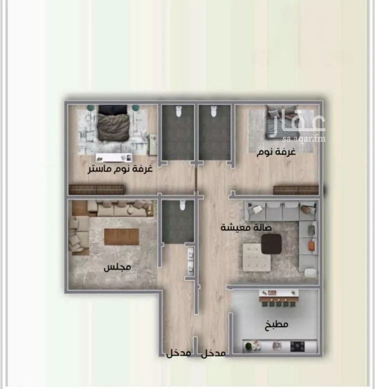 شقة للبيع في شارع العكرش, حي النزهة, مدينة جدة, منطقة مكة المكرمة صورة 5