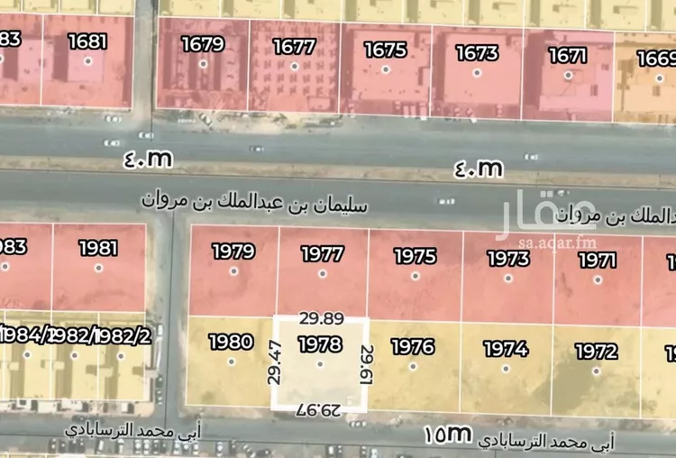 أرض للبيع في شارع سليمان بن عبدالملك بن مروان, حي طويق, مدينة الرياض, منطقة الرياض صورة 2