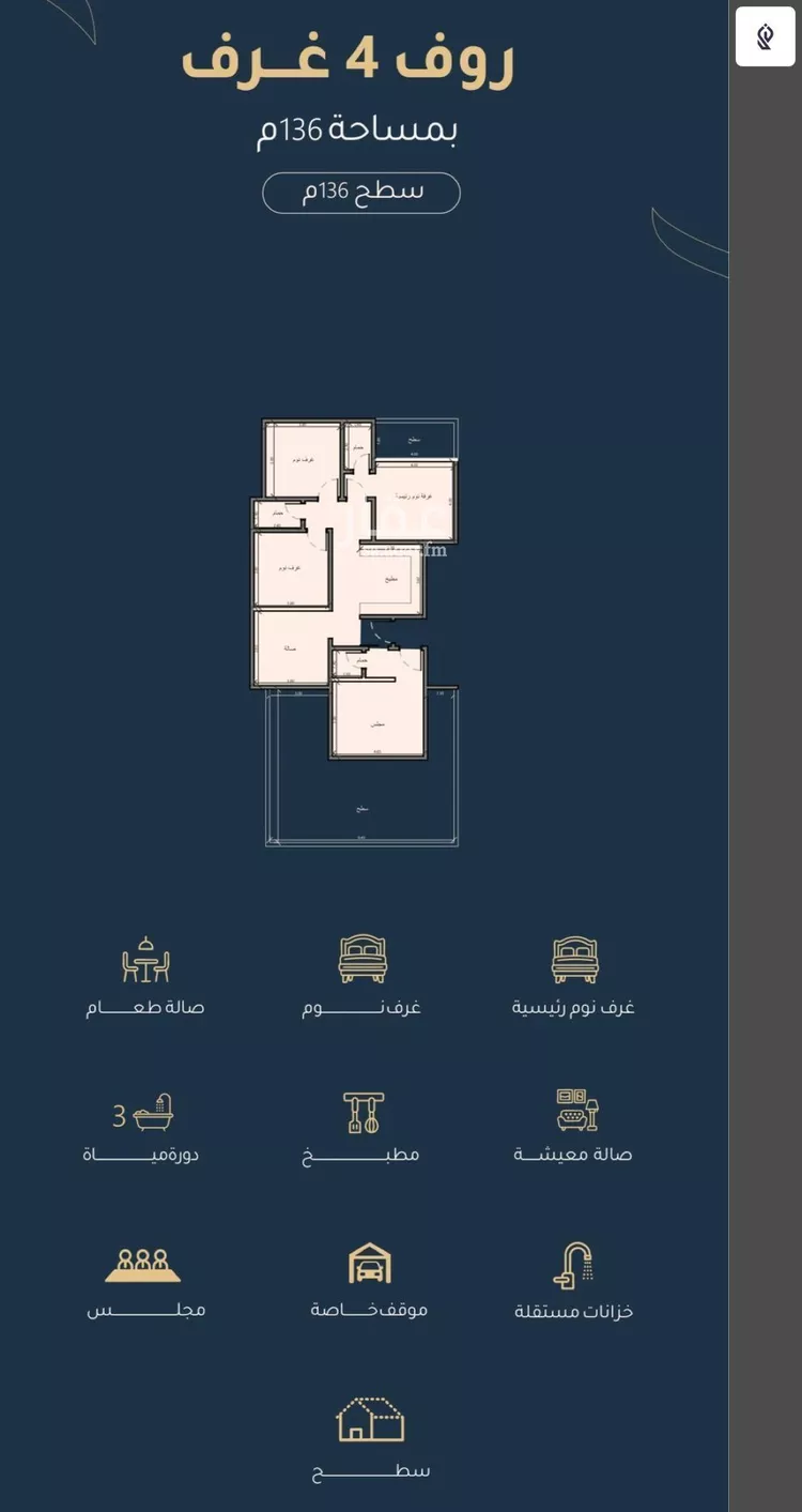 شقة للبيع في شارع أبي عمر الوراق, حي الريان, مدينة جدة, منطقة مكة المكرمة صورة 3