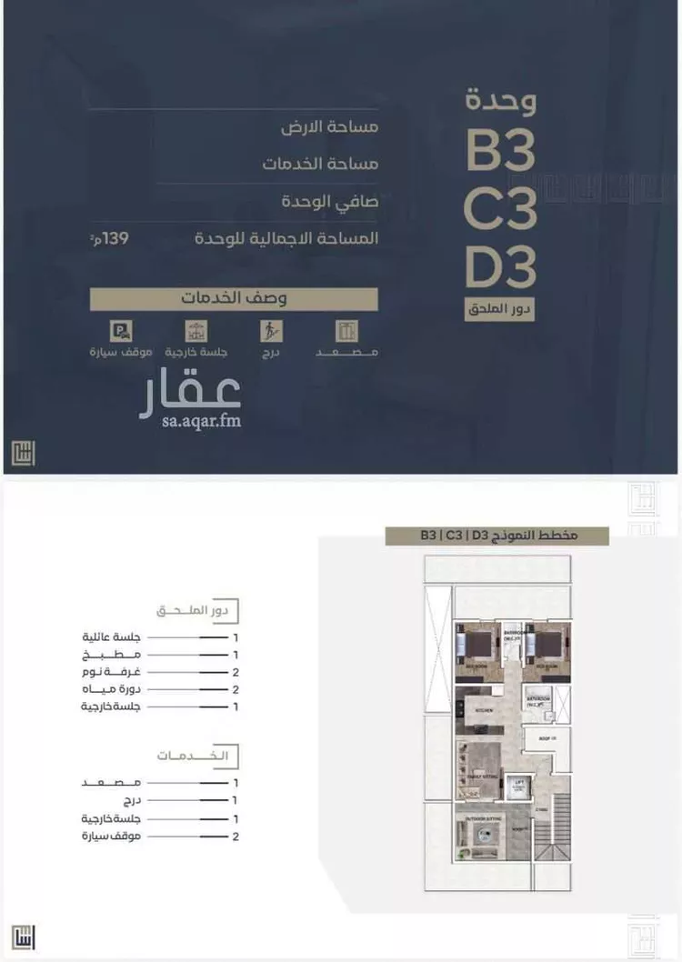شقة للبيع في شارع أحمد بن محمد بن الضياء, حي العارض, مدينة الرياض, منطقة الرياض