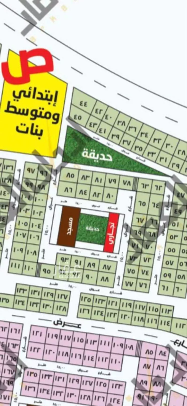أرض للبيع في شارع ابراهيم الختاني, حي العاصمة, مدينة الاحساء, المنطقة الشرقية صورة 2