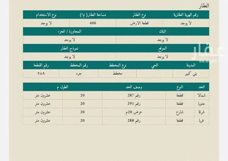 أرض للبيع في شارع بدون اسم, مدينة جرد, منطقة الباحة