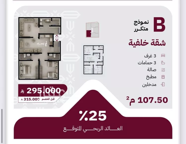 شقة للبيع في شارع عثمان ابن عوف, حي الريان, مدينة جدة, منطقة مكة المكرمة