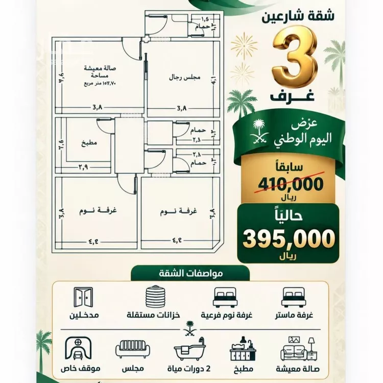 شقة للبيع في شارع نومان, حي النزهة, مدينة جدة, منطقة مكة المكرمة