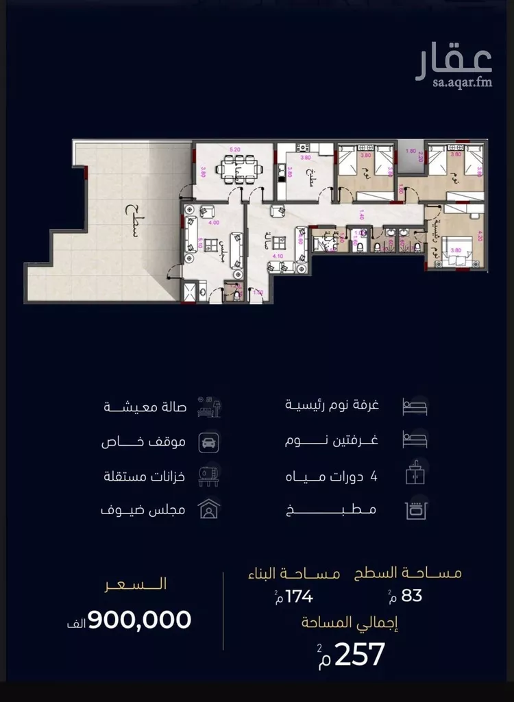 شقة للبيع في شارع العروبه, حي مشرفة, مدينة جدة, منطقة مكة المكرمة