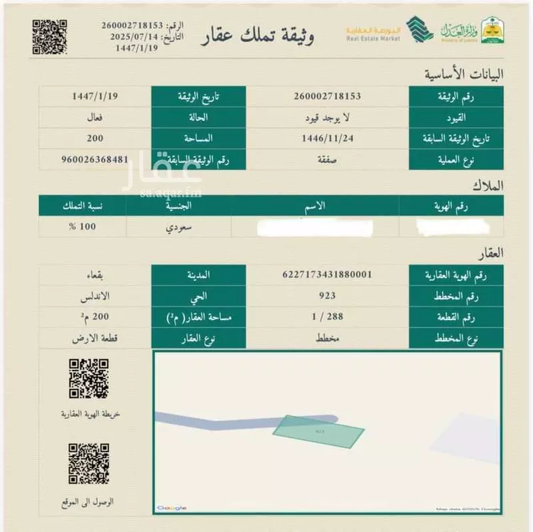 أرض للبيع في شارع الإمام عبد الله بن محمد بن سعود ، حي صلاح الدين ، بقعاء ، بقعاء