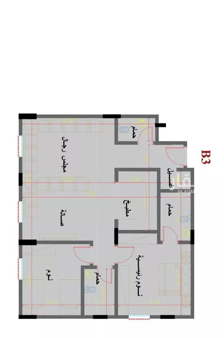 شقة للإيجار في شارع الحدائق, حي النفل, مدينة الرياض, منطقة الرياض صورة 5