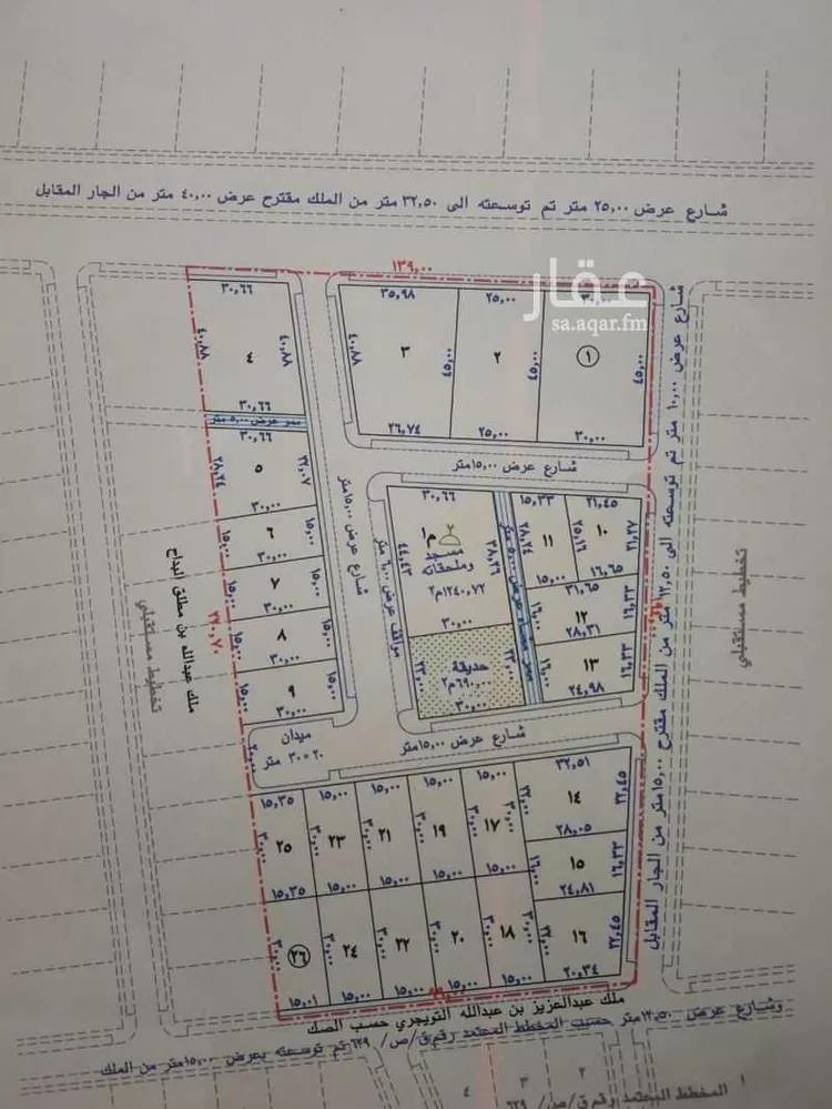أرض للبيع في شارع ابو بكر الصديق, حي البصر3, مدينة البصر, منطقة القصيم