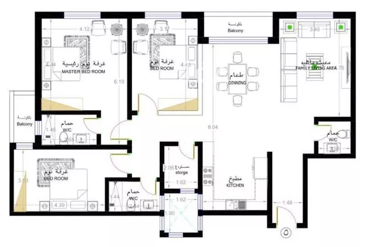شقة للإيجار في شارع ابن عبدالظاهر, حي العارض, مدينة الرياض, منطقة الرياض