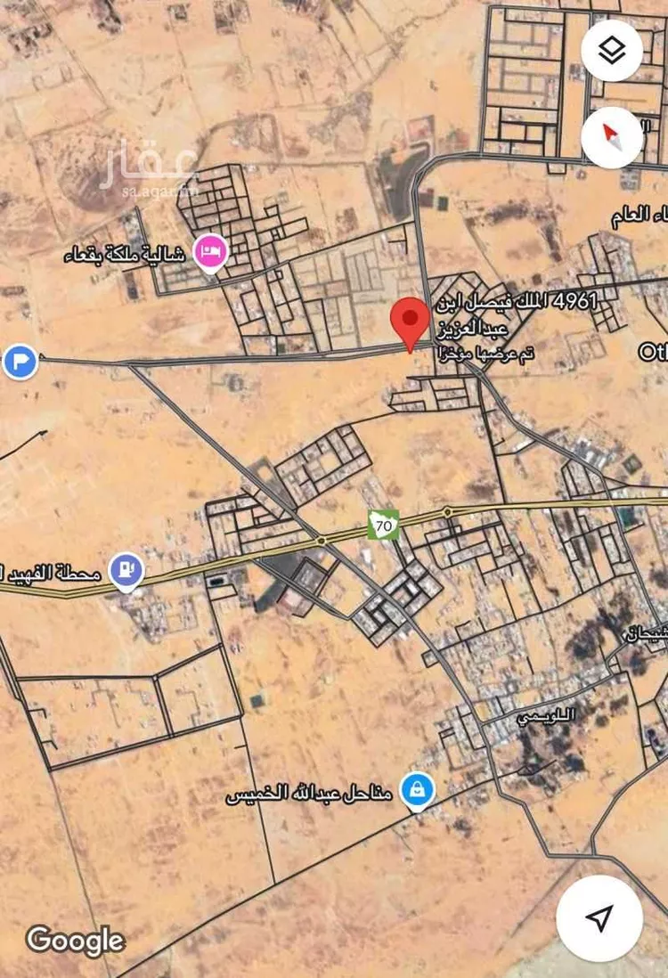 أرض للبيع في شارع الملك فيصل ابن عبدالعزيز, حي حي ج2, مدينة بقعاء, منطقة حائل صورة 2