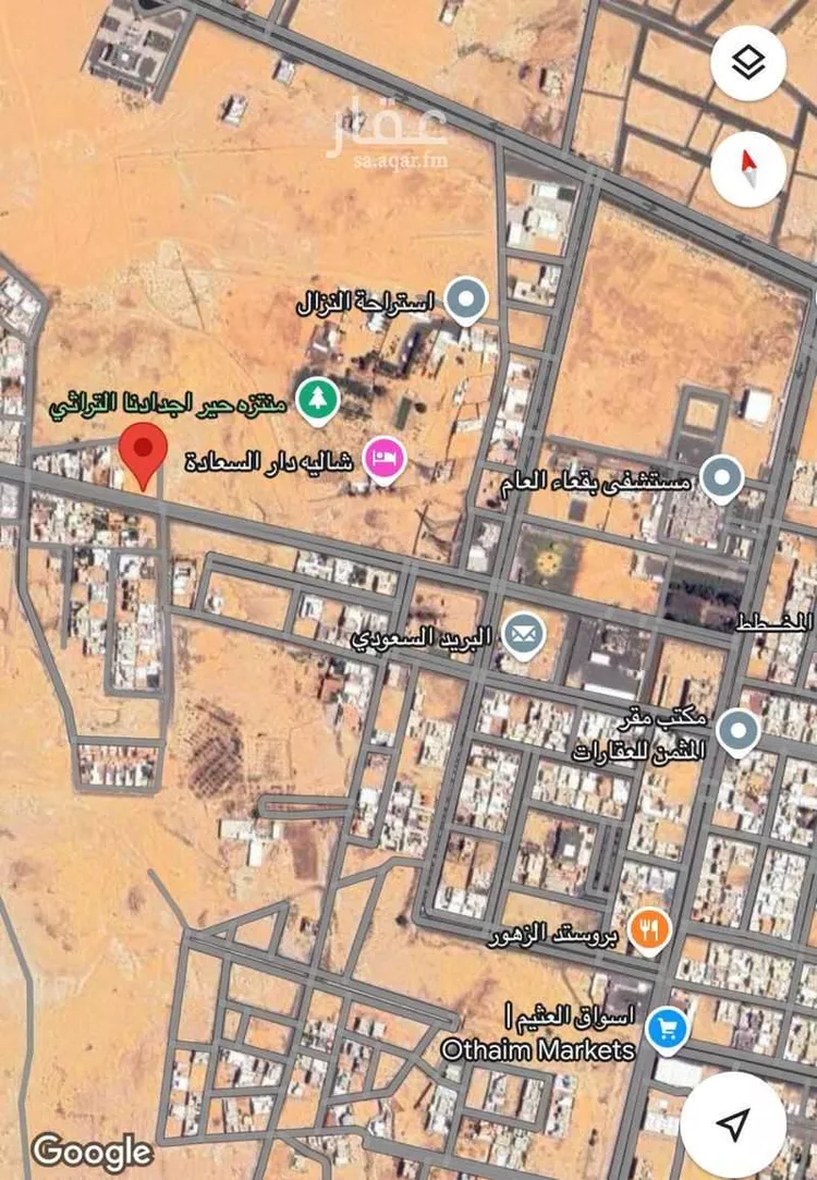أرض للبيع في شارع مخطط السبيعي, حي حي ج3, مدينة بقعاء, منطقة حائل صورة 2