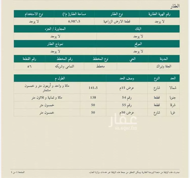 أرض للبيع في مدينة الجلة, منطقة الرياض صورة 2