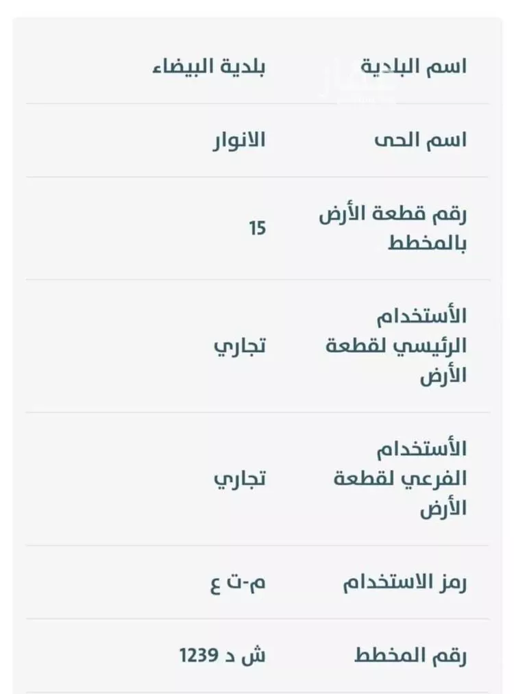 أرض للبيع في شارع فهد بن مالك, حي الأنوار, مدينة الدمام, المنطقة الشرقية صورة 2
