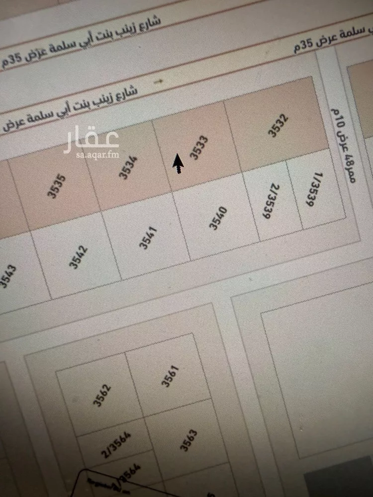 أرض للبيع في شارع زينب بنت أبي سلمة, حي المهدية, مدينة الرياض, منطقة الرياض 10